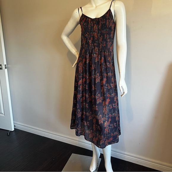 Floral Print 3/4 Maxi Dress - Picture 2 of 6